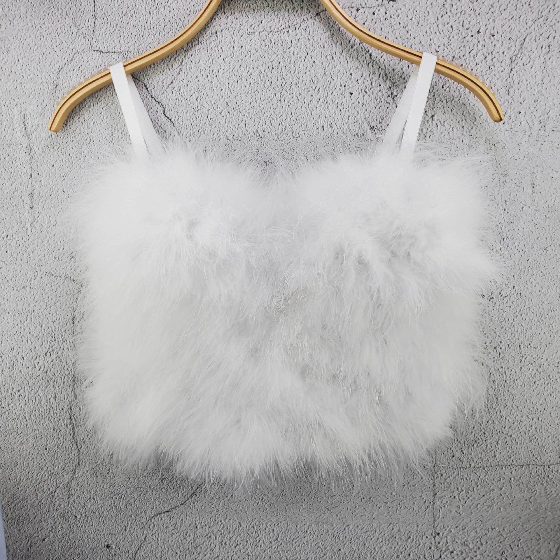 Внутренний слой Однотонный лоскутный меховой топ-майка Женский перьевой топ-жилет без бретелек для рождественского выступления Майки и топы 36/80 белый
Внутренний слой Однотонный лоскутный меховой топ-майка Женский перьевой топ-жилет без бретелек для рождественского выступления Майки и топы 36/80 белый