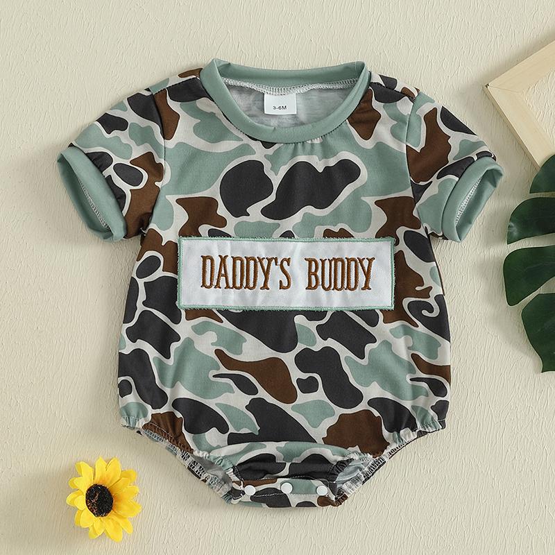 Summer New Baby Letter Embroidered Jumpsuit Camo Print Round Neck Short Sleeve Toddler Boys Rompers Infant Clothing 0-3M
Summer New Baby Letter Embroidered Jumpsuit Camo Print Round Neck Short Sleeve Toddler Boys Rompers Infant Clothing 0-3M