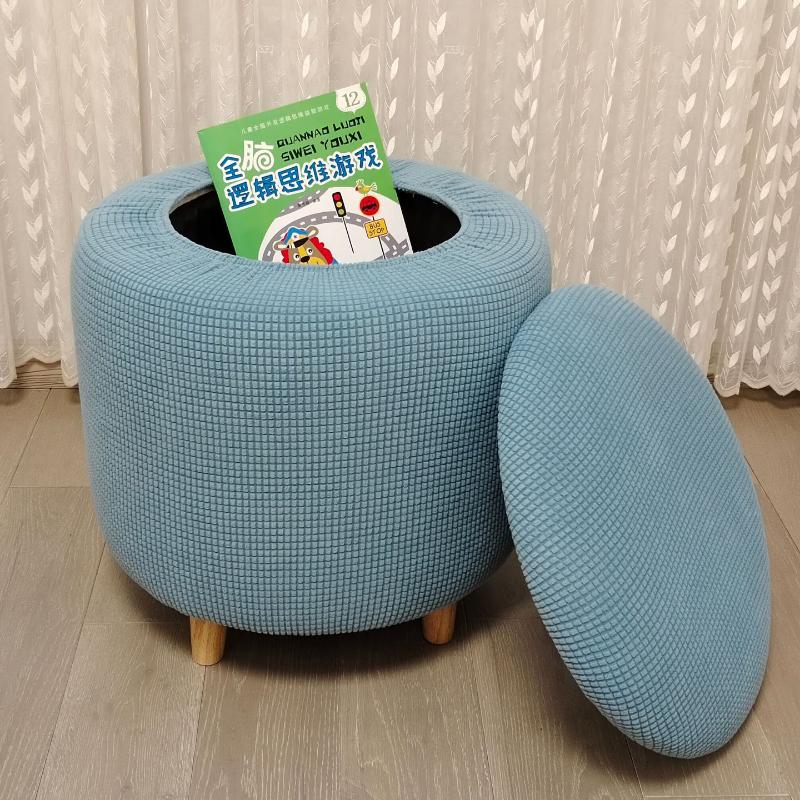 Round Storage Ottoman Stool Cover Footstool Cover Stretch Opening Storage Footrest Slipcovers Round Pouffe Slipcover Home Decor Diameter 45-65cm
Round Storage Ottoman Stool Cover Footstool Cover Stretch Opening Storage Footrest Slipcovers Round Pouffe Slipcover Home Decor Diameter 45-65cm