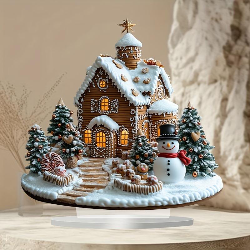 Christmas Garden Stake Statue Acrylic Waterproof Winter Gingerbread House Potted Plants Ground Plugs Type A
Christmas Garden Stake Statue Acrylic Waterproof Winter Gingerbread House Potted Plants Ground Plugs Type A