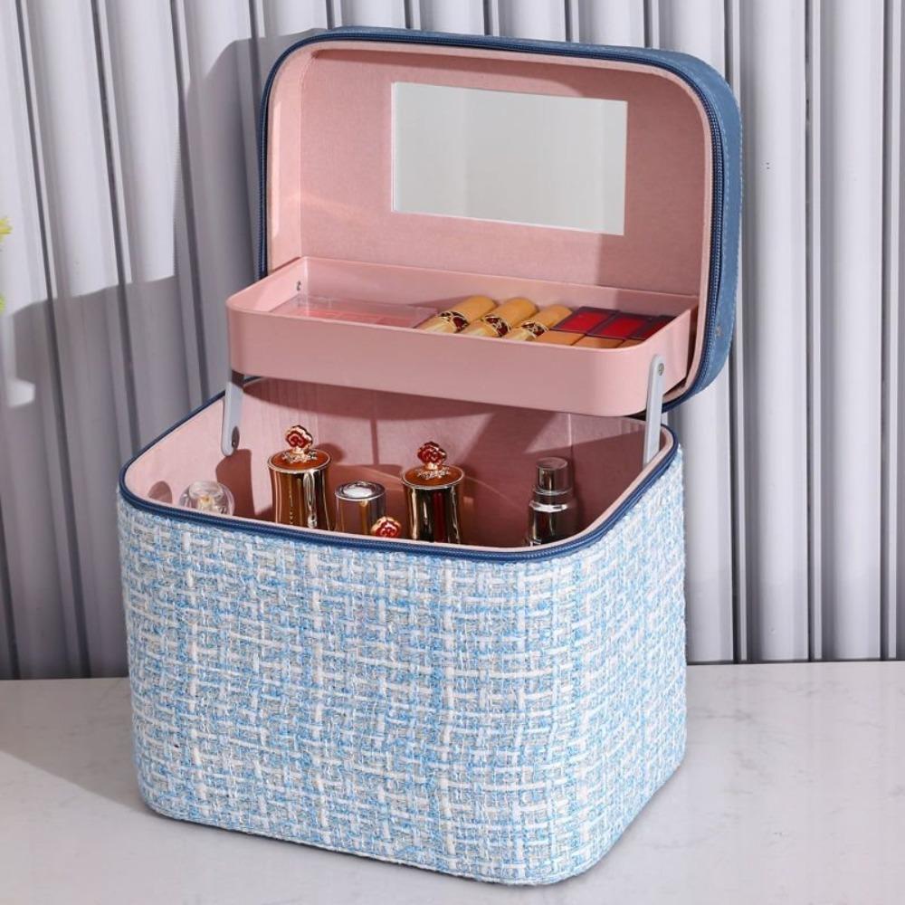 Multi-function Cosmetic Case Liftable and Foldable Cosmetic Bag Stylish Cosmetic Storage Box Gift чорний
Multi-function Cosmetic Case Liftable and Foldable Cosmetic Bag Stylish Cosmetic Storage Box Gift чорний
