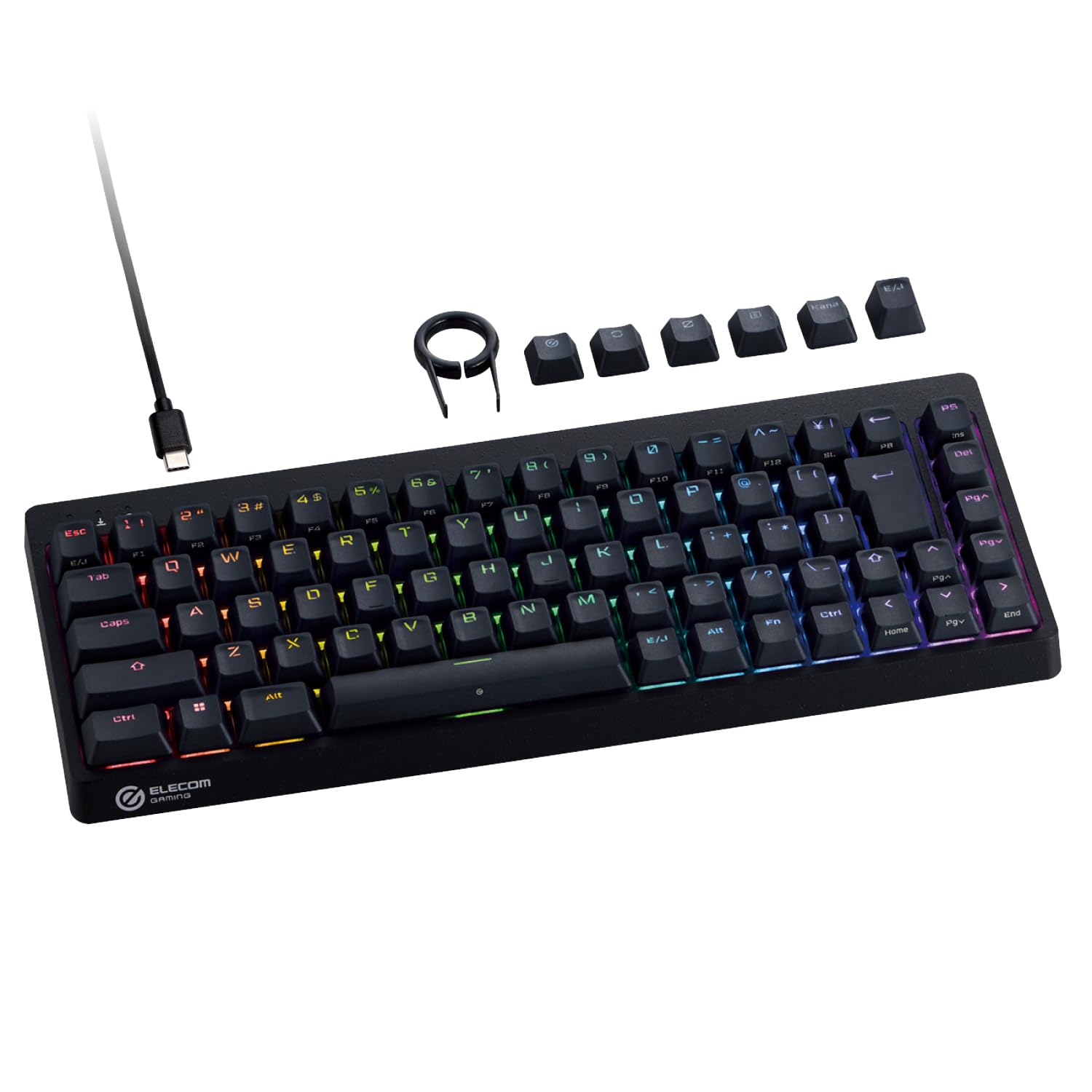ELECOM Rapid Trigger Gaming Keyboard V custom VK600A Wired Detachable Magnetic Analog Detection Switch Equipped with Tenkeyless Size Black 65%
ELECOM Rapid Trigger Gaming Keyboard V custom VK600A Wired Detachable Magnetic Analog Detection Switch Equipped with Tenkeyless Size Black 65%