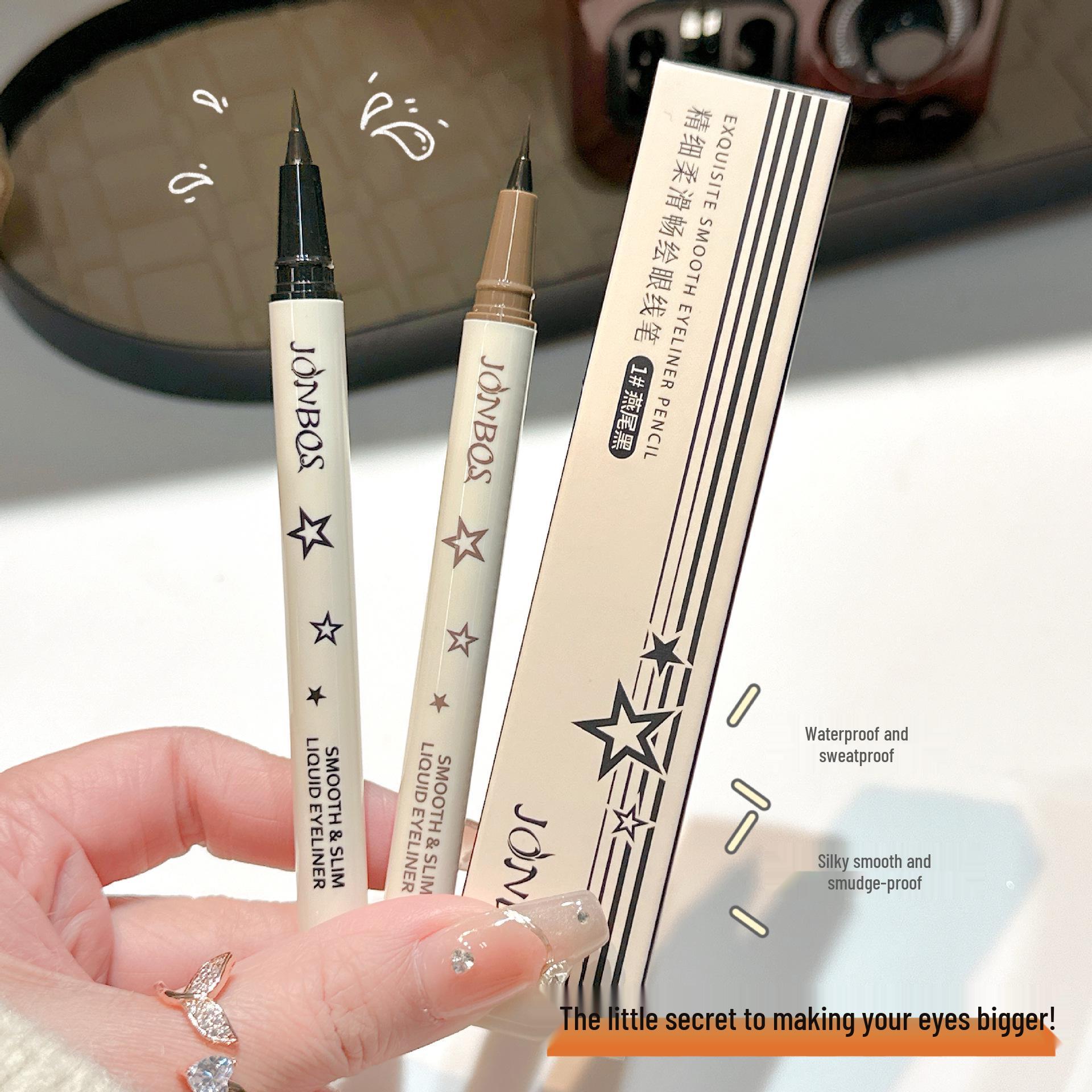 JONBOS Smooth Flow Eyeliner Pen: Ultra-Fine, Waterproof, Sweatproof, Long-Lasting & Smudge-Proof Liquid Eyeliner for Beginners. коричневий
JONBOS Smooth Flow Eyeliner Pen: Ultra-Fine, Waterproof, Sweatproof, Long-Lasting & Smudge-Proof Liquid Eyeliner for Beginners. коричневий
