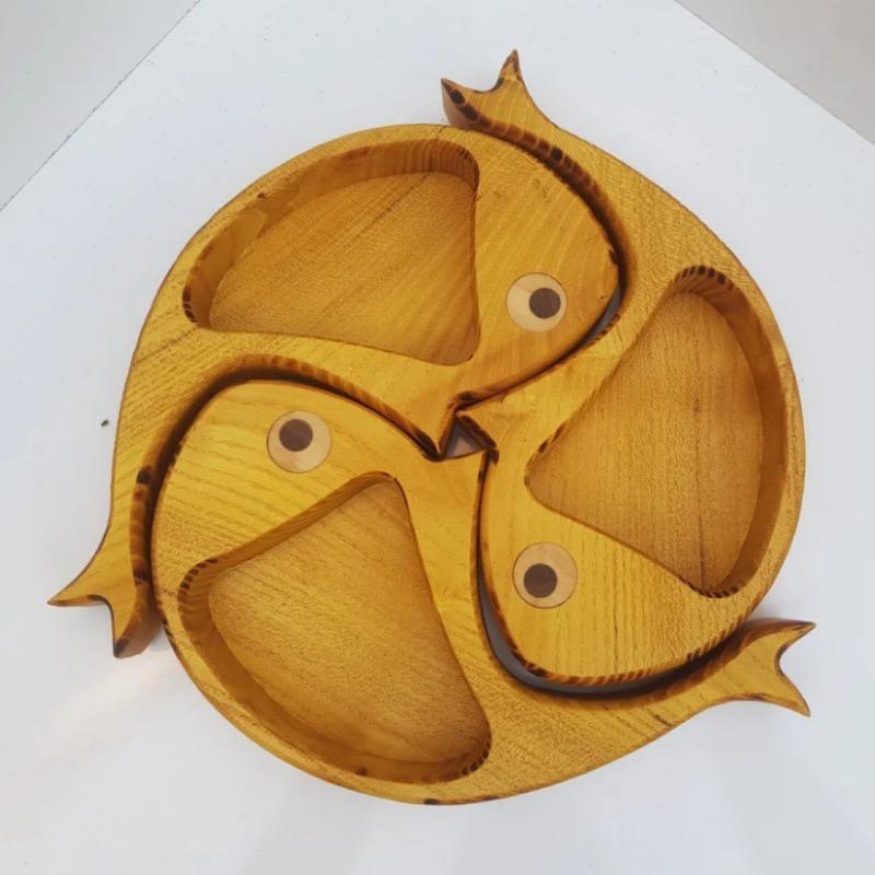 Wooden Goldfish Food Platter - Cute Appetizer Plate for Party Snack Fruit Dessert, for Home Kitchen Party Decoration 20x20x4cm
Wooden Goldfish Food Platter - Cute Appetizer Plate for Party Snack Fruit Dessert, for Home Kitchen Party Decoration 20x20x4cm