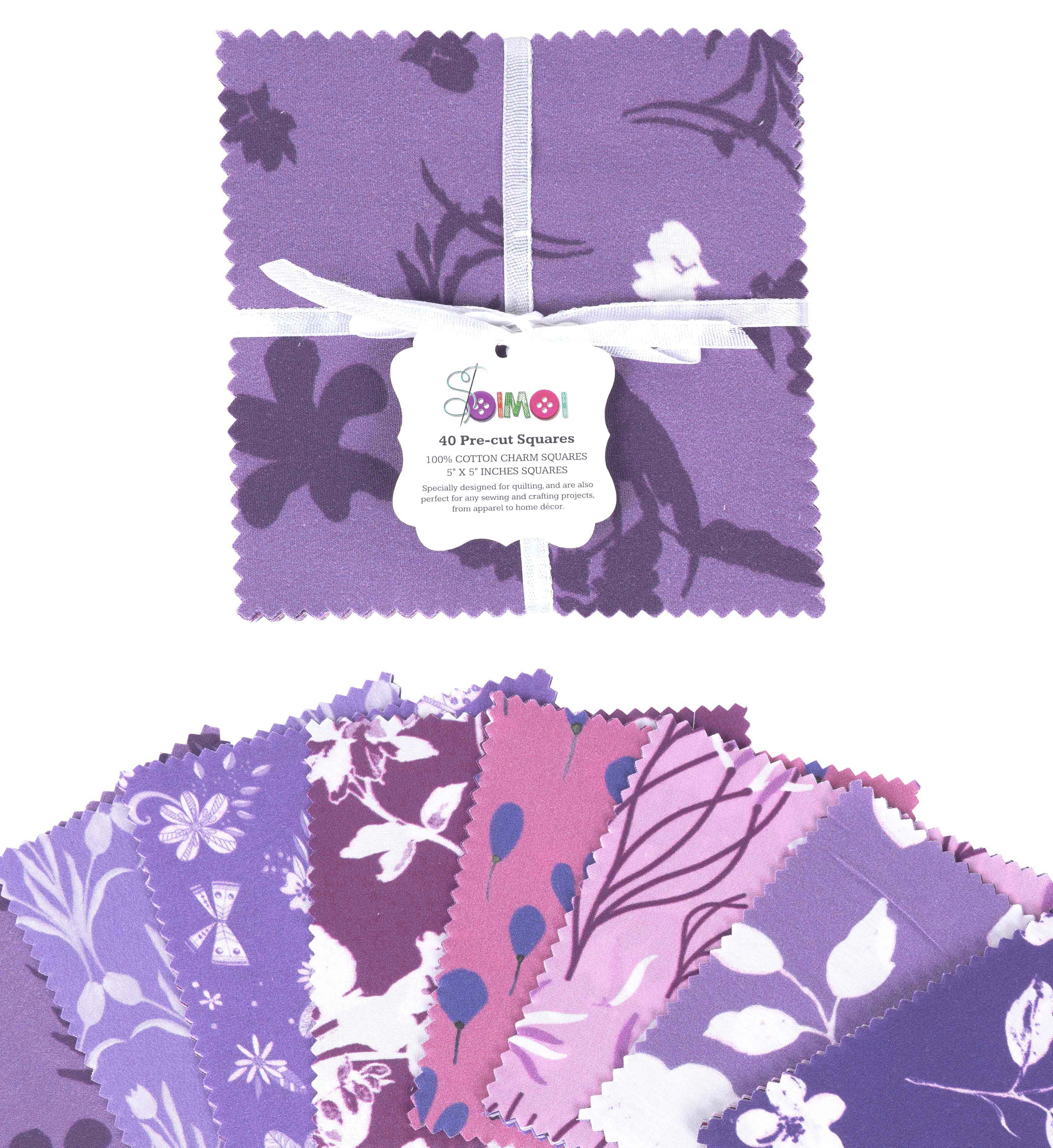 Soimoi Florals Print Precut 5-дюймовая хлопчатобумажная ткань, стеганые квадраты, шарм в упаковке, сделай сам, лоскутное шитье, ремесло- 5x5inches фиолетовый
Soimoi Florals Print Precut 5-дюймовая хлопчатобумажная ткань, стеганые квадраты, шарм в упаковке, сделай сам, лоскутное шитье, ремесло- 5x5inches фиолетовый