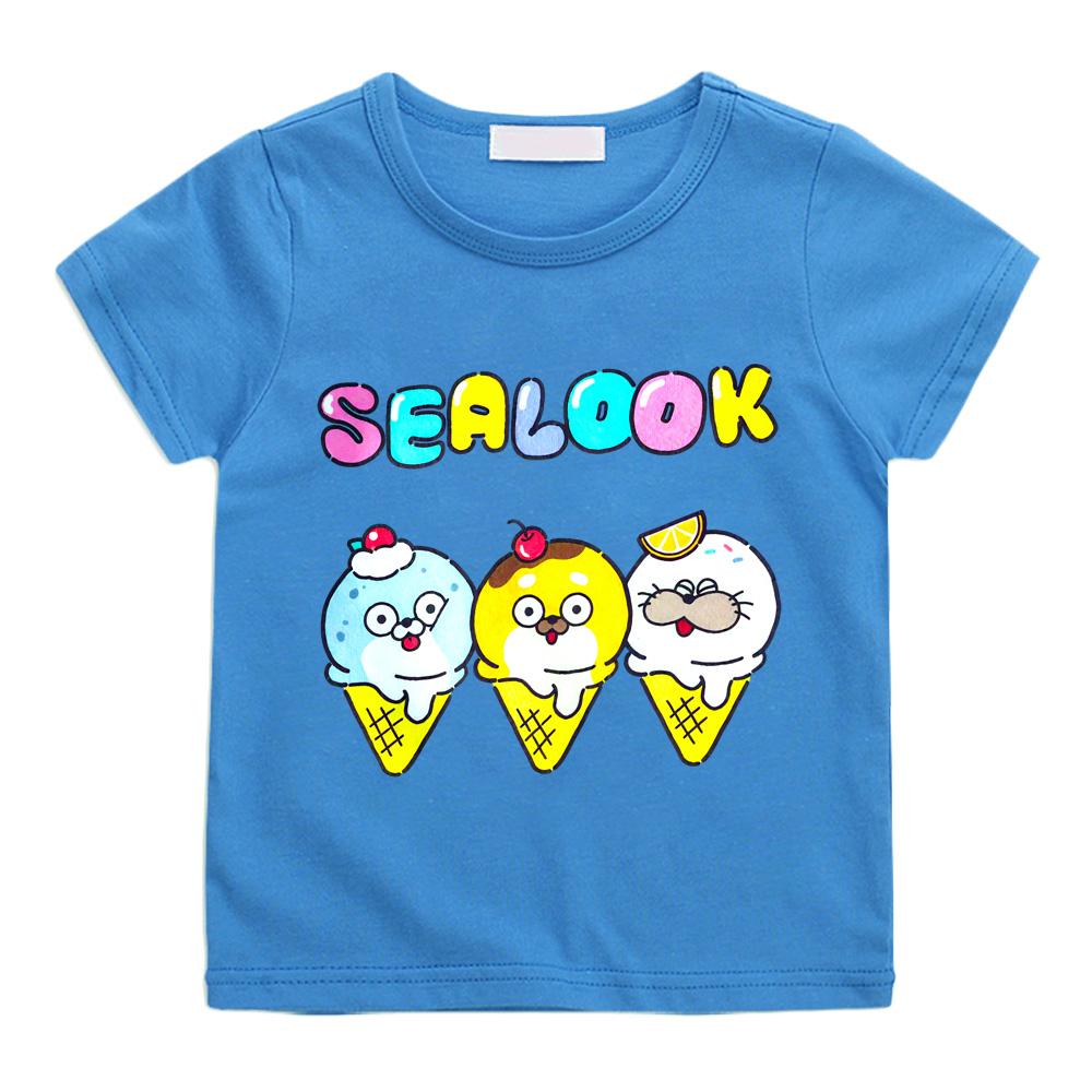 Sealook Cartoon T-shirts Children Cute Boys Girls Short Sleeve Breathable Tee Kawaii Kids Crew Neck 100% Cotton Tshirts 160 синій
Sealook Cartoon T-shirts Children Cute Boys Girls Short Sleeve Breathable Tee Kawaii Kids Crew Neck 100% Cotton Tshirts 160 синій