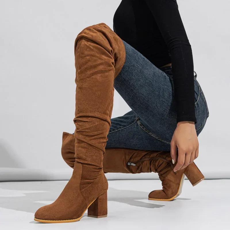 Fashion Knee over Boots 2025 Soft Face Natural Wrinkle Coarse Heel Outdoor Street Platform Women s Boots Size 35-42 35
Fashion Knee over Boots 2025 Soft Face Natural Wrinkle Coarse Heel Outdoor Street Platform Women s Boots Size 35-42 35