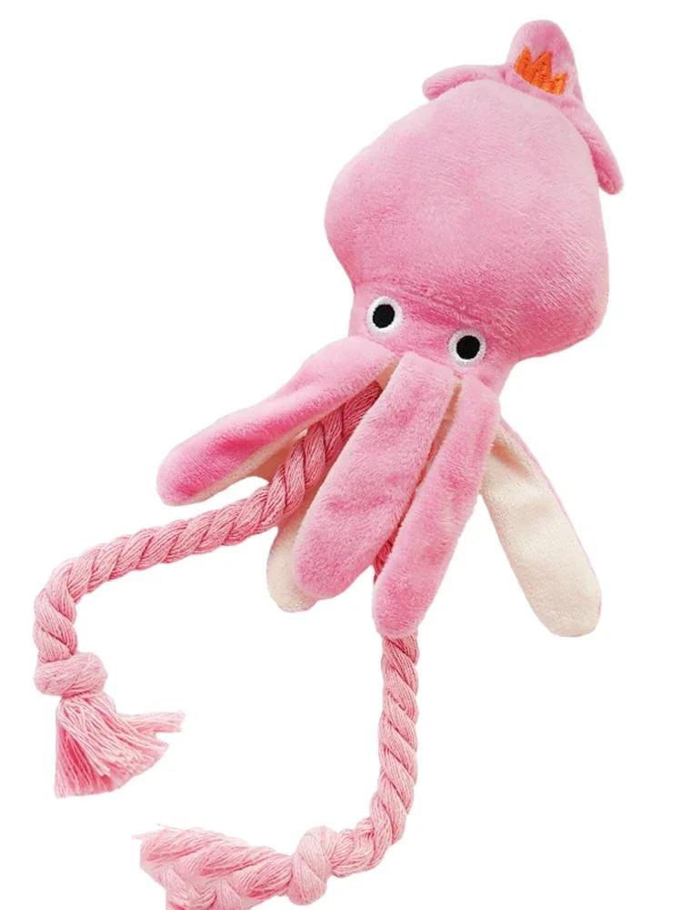 Cats Molar Training Squeaky Toys Octopus Shape Interactive Cotton Rope Toy Dog Accessories Pet Plush Toy for Small Large Dogs 34cmX9cm розовый
Cats Molar Training Squeaky Toys Octopus Shape Interactive Cotton Rope Toy Dog Accessories Pet Plush Toy for Small Large Dogs 34cmX9cm розовый
