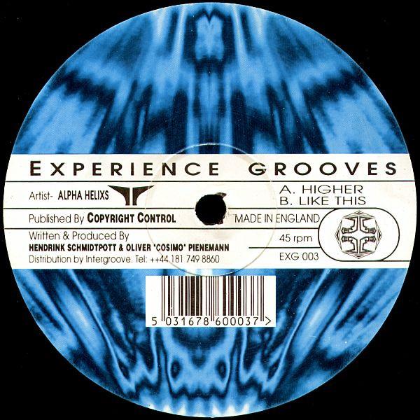 12inch Record ALPHA HELIXS - Higher EXG003 Experience Groo 1996 UK Dance & Electronica Used
12inch Record ALPHA HELIXS - Higher EXG003 Experience Groo 1996 UK Dance & Electronica Used