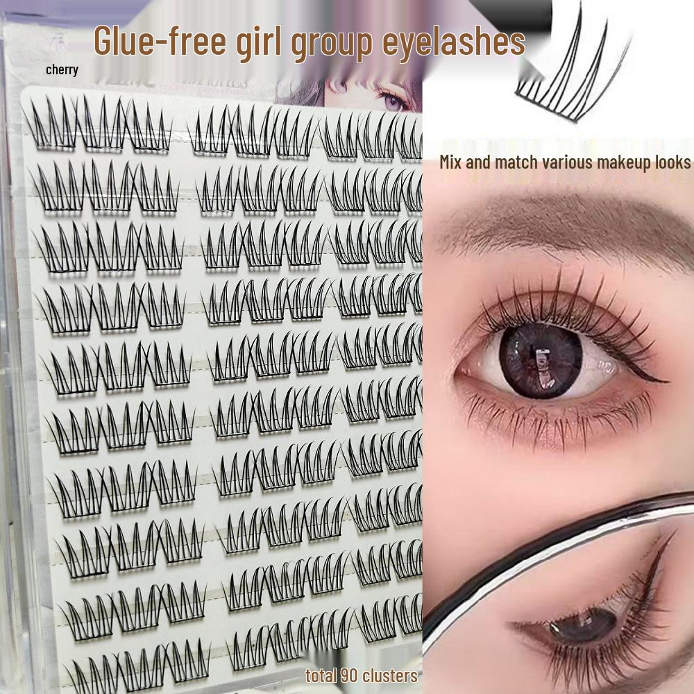 Korean Girl Group Idol No-Glue, No-Remover False Eyelashes - Cute, Natural, Thick, Segmented, Large Capacity 10 Rows 90 Clusters
Korean Girl Group Idol No-Glue, No-Remover False Eyelashes - Cute, Natural, Thick, Segmented, Large Capacity 10 Rows 90 Clusters