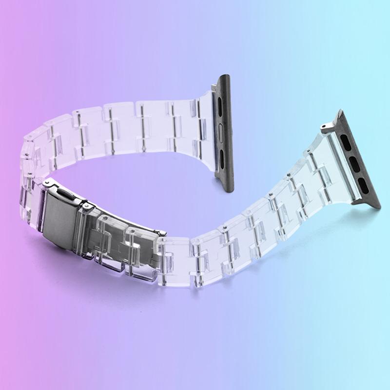Watch Strap for Apple Watch Series 10 42mm/9 8 7 41mm/SE (2023) SE (2022) SE 6 5 4 40mm/3 2 1 38mm Jelly Resin Watch Strap As shown E
Watch Strap for Apple Watch Series 10 42mm/9 8 7 41mm/SE (2023) SE (2022) SE 6 5 4 40mm/3 2 1 38mm Jelly Resin Watch Strap As shown E