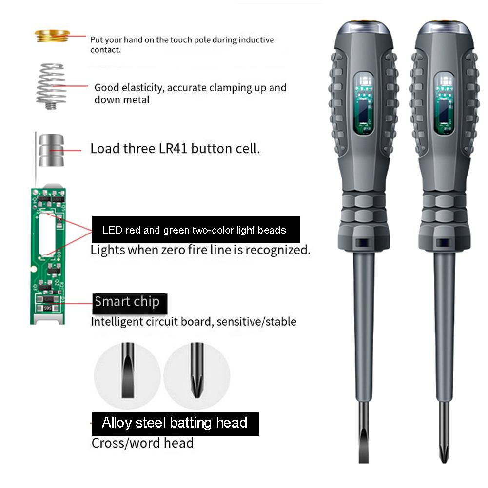 Digital Voltage Tester Pen Electric Voltage Tester Pen Screwdriver Colored HighLight Tester Pen AC Non-contact Test Pencil
Digital Voltage Tester Pen Electric Voltage Tester Pen Screwdriver Colored HighLight Tester Pen AC Non-contact Test Pencil