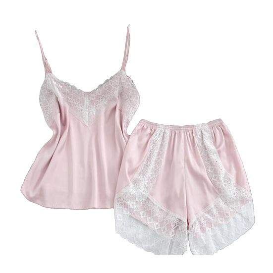 Lace Trim Pajama Set for Women 2 Piece V Neck Sleeveless Cami Tank Top And Shorts Pjs Set Summer Sexy Lounge Sleepwear S
Lace Trim Pajama Set for Women 2 Piece V Neck Sleeveless Cami Tank Top And Shorts Pjs Set Summer Sexy Lounge Sleepwear S