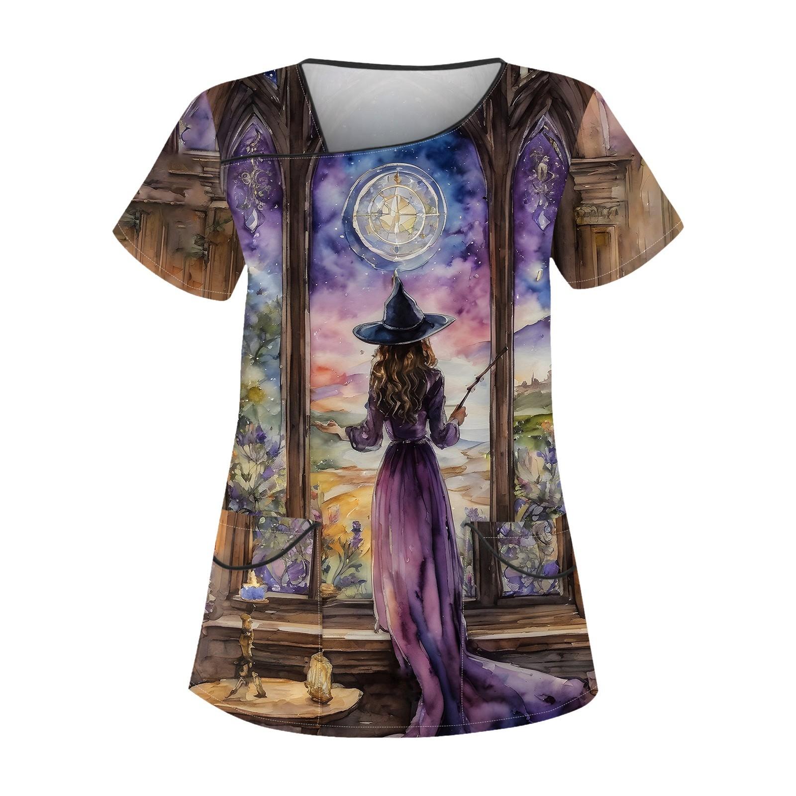 Женская рабочая одежда с принтом на Хэллоуин, косым воротником и двухслойными карманами, базовые топы, пуловер M фиолетовый
Женская рабочая одежда с принтом на Хэллоуин, косым воротником и двухслойными карманами, базовые топы, пуловер M фиолетовый