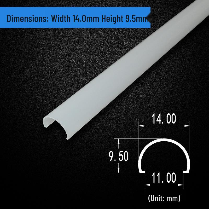 T5 T8 T10 LED Fluorescent Lamp Tube Semi-Circular Milky White Lampshade Extrusion
T5 T8 T10 LED Fluorescent Lamp Tube Semi-Circular Milky White Lampshade Extrusion