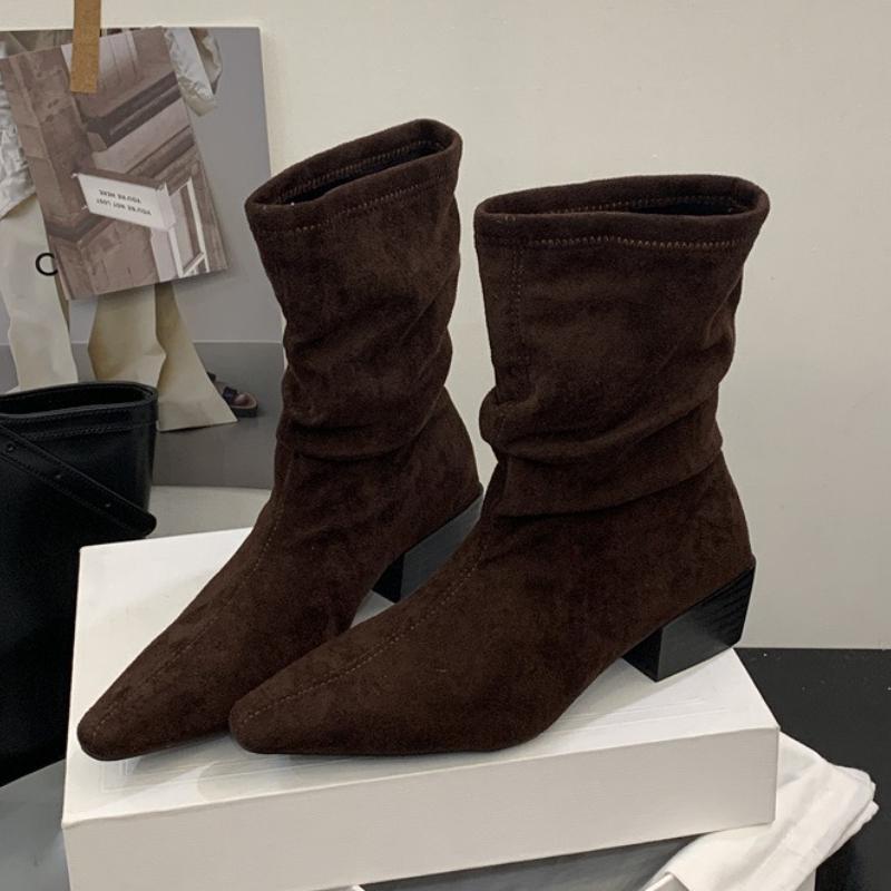 Мода Мода Лаконичные Ботильоны с Острым Носком и Толстым Каблуком Женские Высококачественные Челси из Искусственной Замши Ретро Удобные Эластичные Ботинки 39 коричневый
Мода Мода Лаконичные Ботильоны с Острым Носком и Толстым Каблуком Женские Высококачественные Челси из Искусственной Замши Ретро Удобные Эластичные Ботинки 39 коричневый