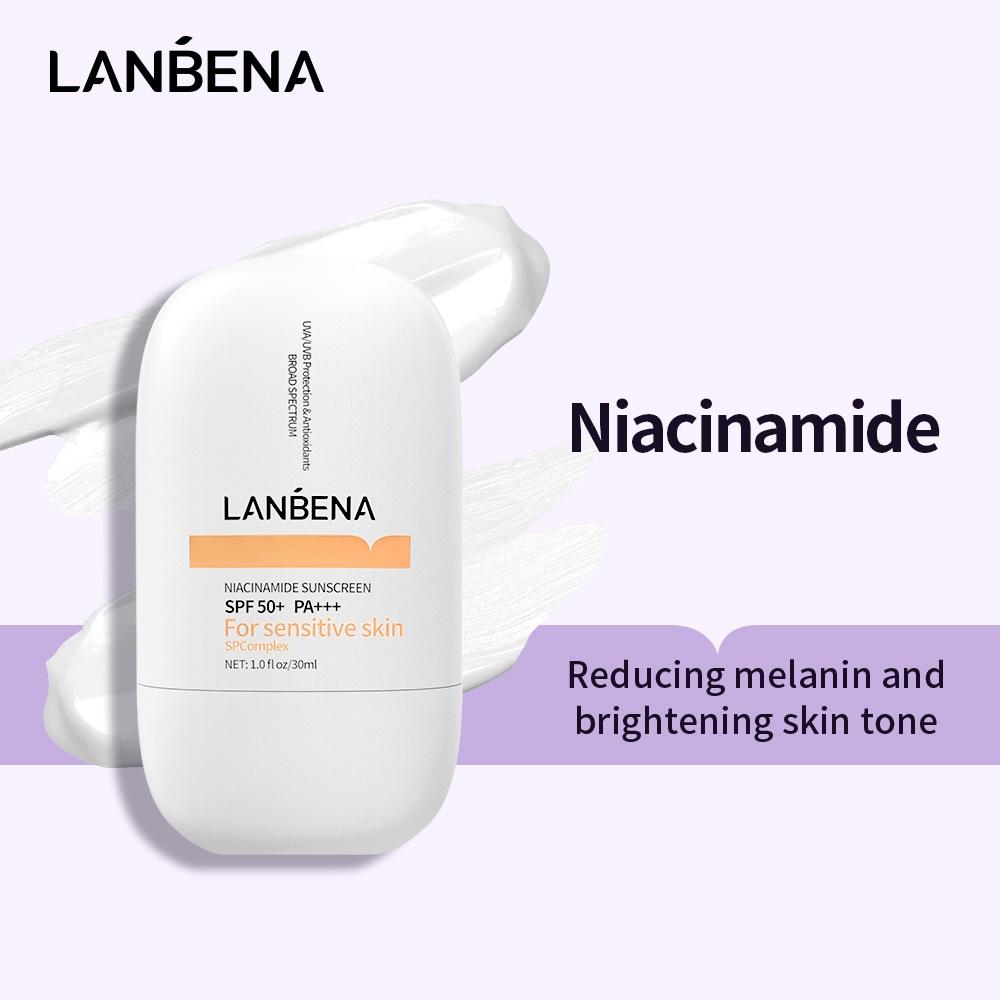 LANBENA NIACINAMIDE Солнцезащитный крем SPF 50+ Солнцезащитный крем Чувствительный Кожной с высокой солнцестойкостью Уход за кожей 30мл
LANBENA NIACINAMIDE Солнцезащитный крем SPF 50+ Солнцезащитный крем Чувствительный Кожной с высокой солнцестойкостью Уход за кожей 30мл