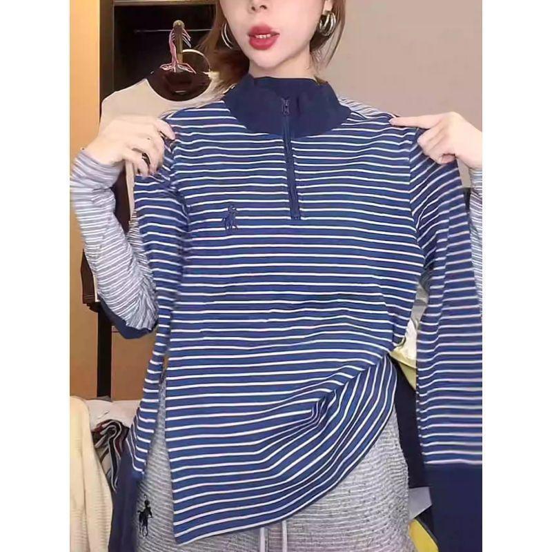 Women s Plus Size Reversible Striped Velvet Long-Sleeve Top - Autumn/Winter Loose Slimming Layer M темно-синього кольору
Women s Plus Size Reversible Striped Velvet Long-Sleeve Top - Autumn/Winter Loose Slimming Layer M темно-синього кольору