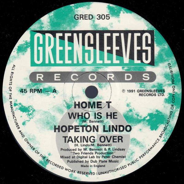 12inch Record HOME T, HOPETON LINDO - Who Is He / Taking Over GRED305 Greensleeves Re 1991 UK Reggae, Ska & Dub Used
12inch Record HOME T, HOPETON LINDO - Who Is He / Taking Over GRED305 Greensleeves Re 1991 UK Reggae, Ska & Dub Used