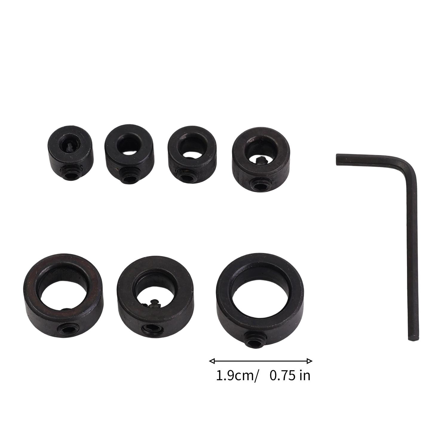 3-16mm Wood Drill Locator Fixed Ring Shaft Depth Stop Collars Positioner Clamps with Allen Key Ajustable Woodworking Tools
3-16mm Wood Drill Locator Fixed Ring Shaft Depth Stop Collars Positioner Clamps with Allen Key Ajustable Woodworking Tools