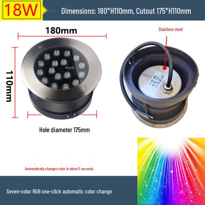 Nufeng 18W RGB LED Underwater Light
Nufeng 18W RGB LED Underwater Light