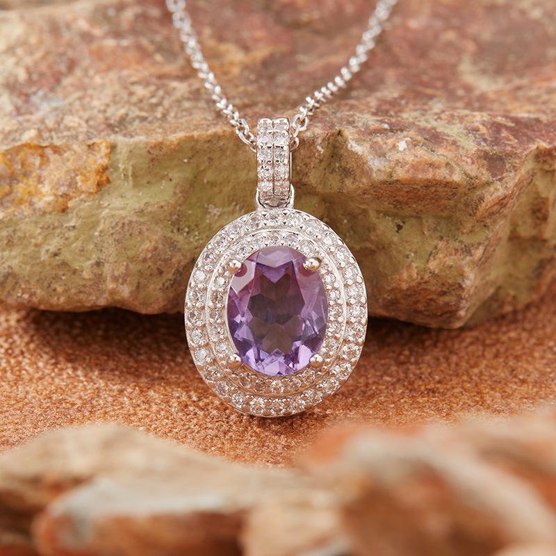 S925 Sterling Silver Colored Treasure Necklace Women S Natural Topaz Citrine Amethyst Garnet Peridot Pendant
S925 Sterling Silver Colored Treasure Necklace Women S Natural Topaz Citrine Amethyst Garnet Peridot Pendant