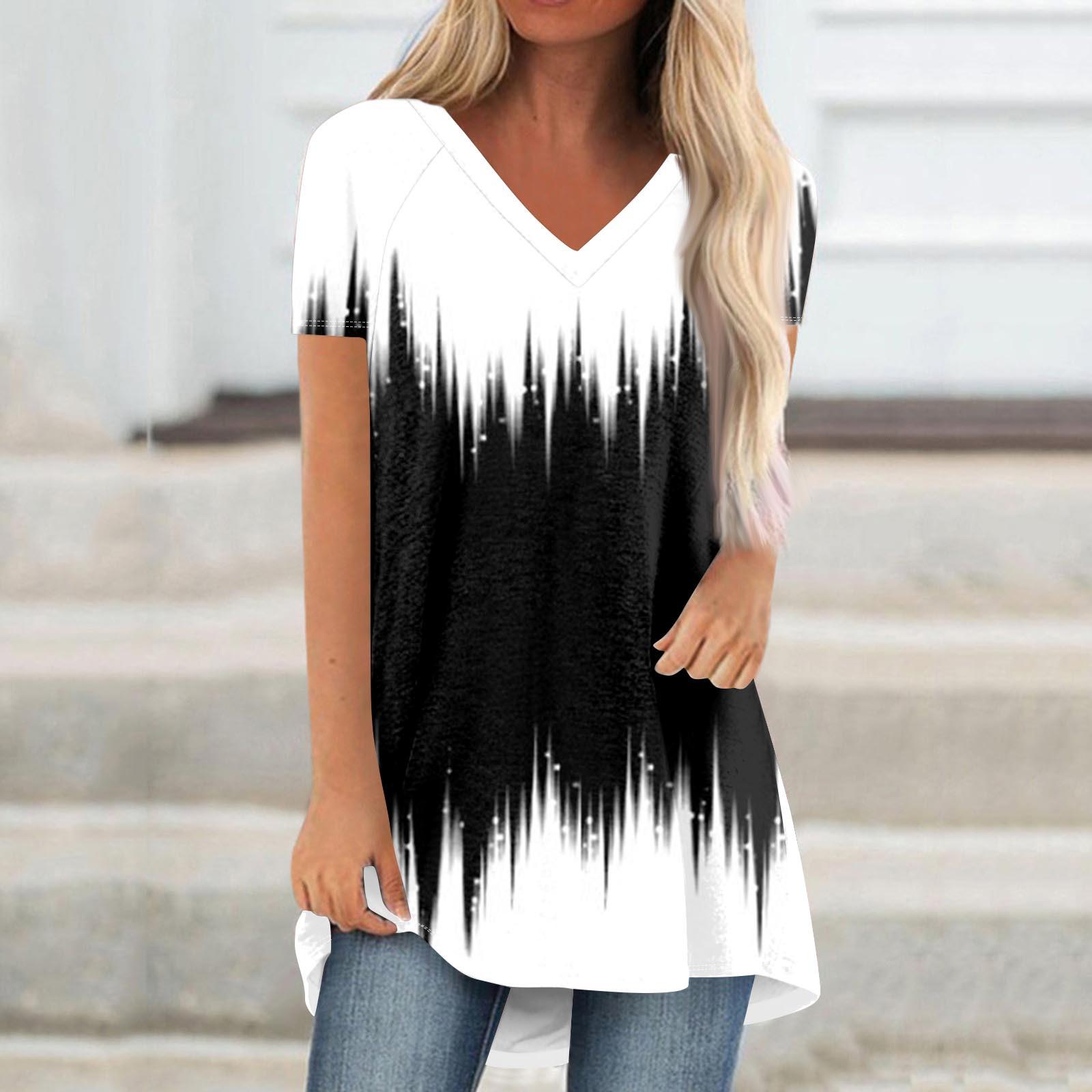 Женские плиссированные свободные топы с короткими рукавами Плюс размер Повседневные топы с V-образным вырезом и короткими рукавами Повседневные летние футболки Женские топы Футболки Рубашки XXXXL чёрный
Женские плиссированные свободные топы с короткими рукавами Плюс размер Повседневные топы с V-образным вырезом и короткими рукавами Повседневные летние футболки Женские топы Футболки Рубашки XXXXL чёрный