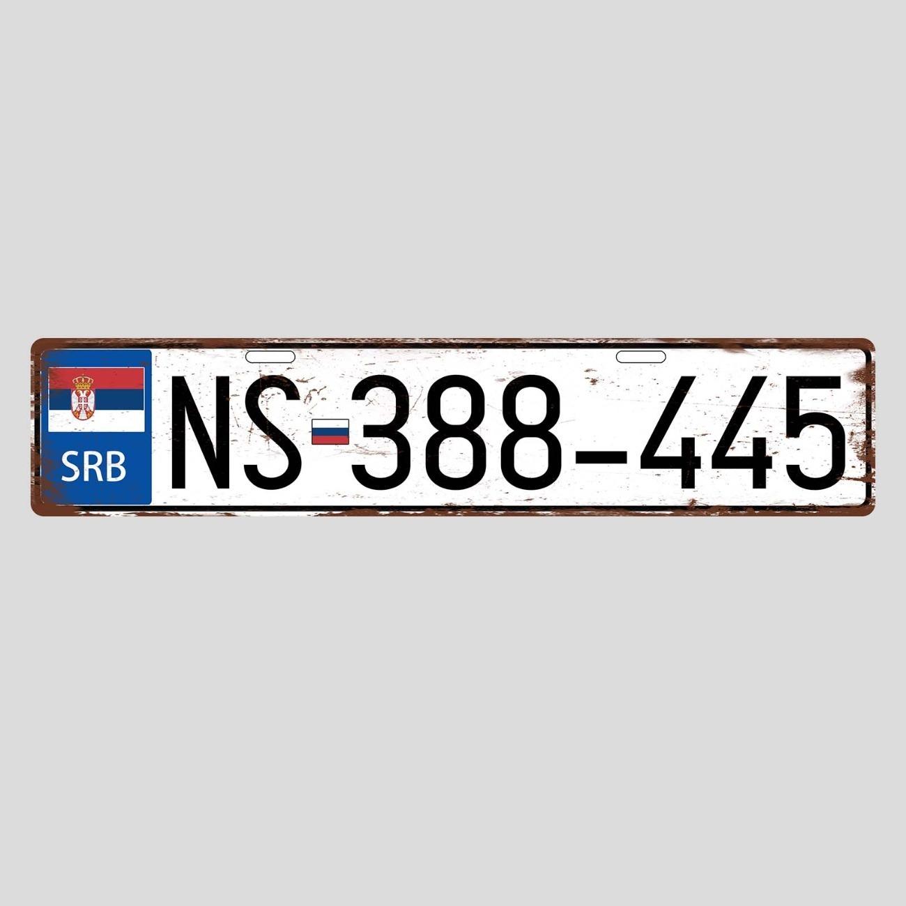 Customizable Retro Serbian Style Metal Sign Garage Bar Wall Decor чорний
Customizable Retro Serbian Style Metal Sign Garage Bar Wall Decor чорний