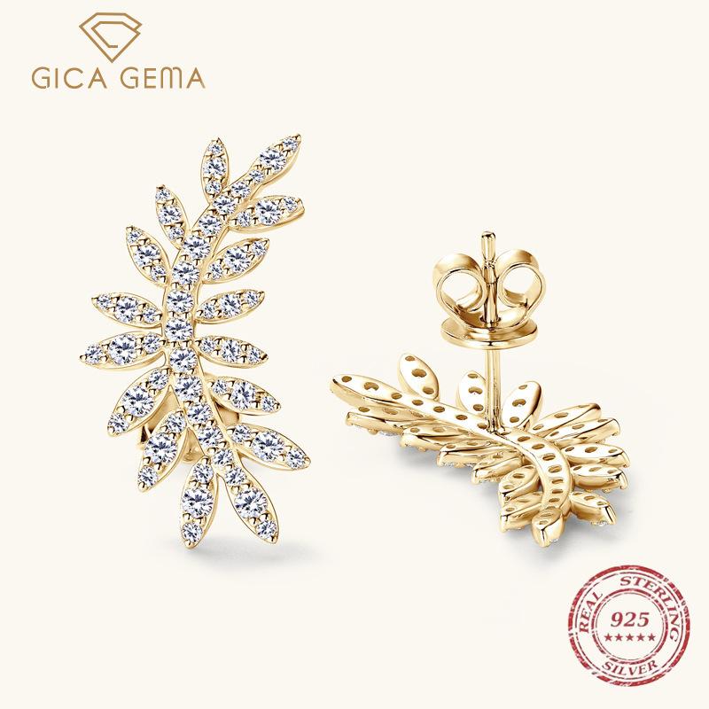 Gica Gema Серьги Niche Design Leaf Moissanite, модные женские серьги, нежные серьги из стерлингового серебра 925 пробы a pair золотой
Gica Gema Серьги Niche Design Leaf Moissanite, модные женские серьги, нежные серьги из стерлингового серебра 925 пробы a pair золотой
