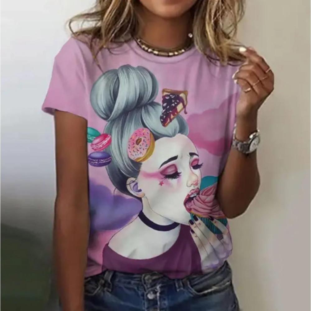 New Summer Fashion Cool Girl Pattern Digital Print Loose Casual 5XL
New Summer Fashion Cool Girl Pattern Digital Print Loose Casual 5XL