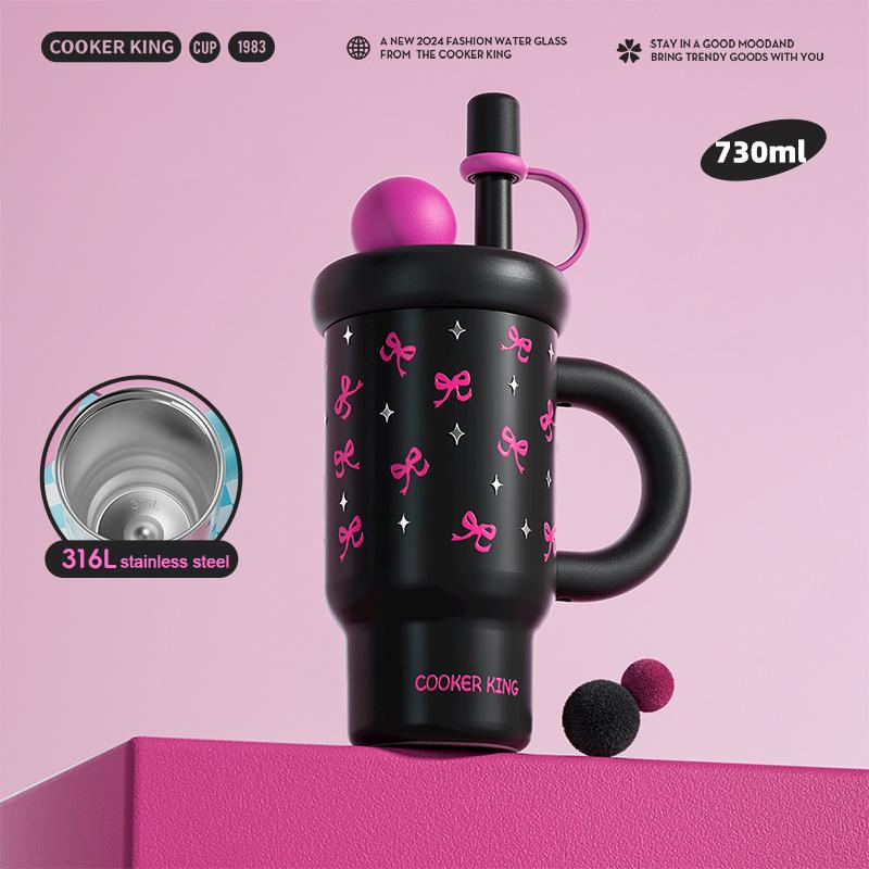 COOKER KING Insulated Cup with Straw 316 Stainless Steel Thermos Cup with Tea strainer Leak-proof Water Bottle Hot & Cold Flask 701-800ml
COOKER KING Insulated Cup with Straw 316 Stainless Steel Thermos Cup with Tea strainer Leak-proof Water Bottle Hot & Cold Flask 701-800ml
