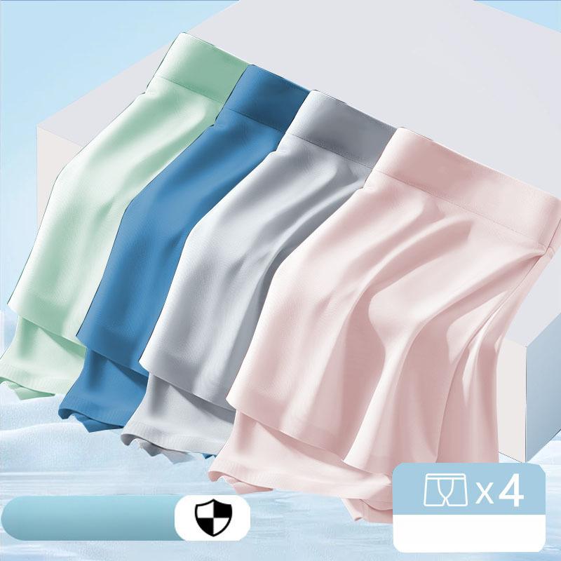 4 шт. мужского нижнего белья из ледяного шелка, дышащие летние трусы с плоскими углами, мужские свободные брюки большого размера, шорты с четырьмя углами, боксеры-слипы 4XL
4 шт. мужского нижнего белья из ледяного шелка, дышащие летние трусы с плоскими углами, мужские свободные брюки большого размера, шорты с четырьмя углами, боксеры-слипы 4XL