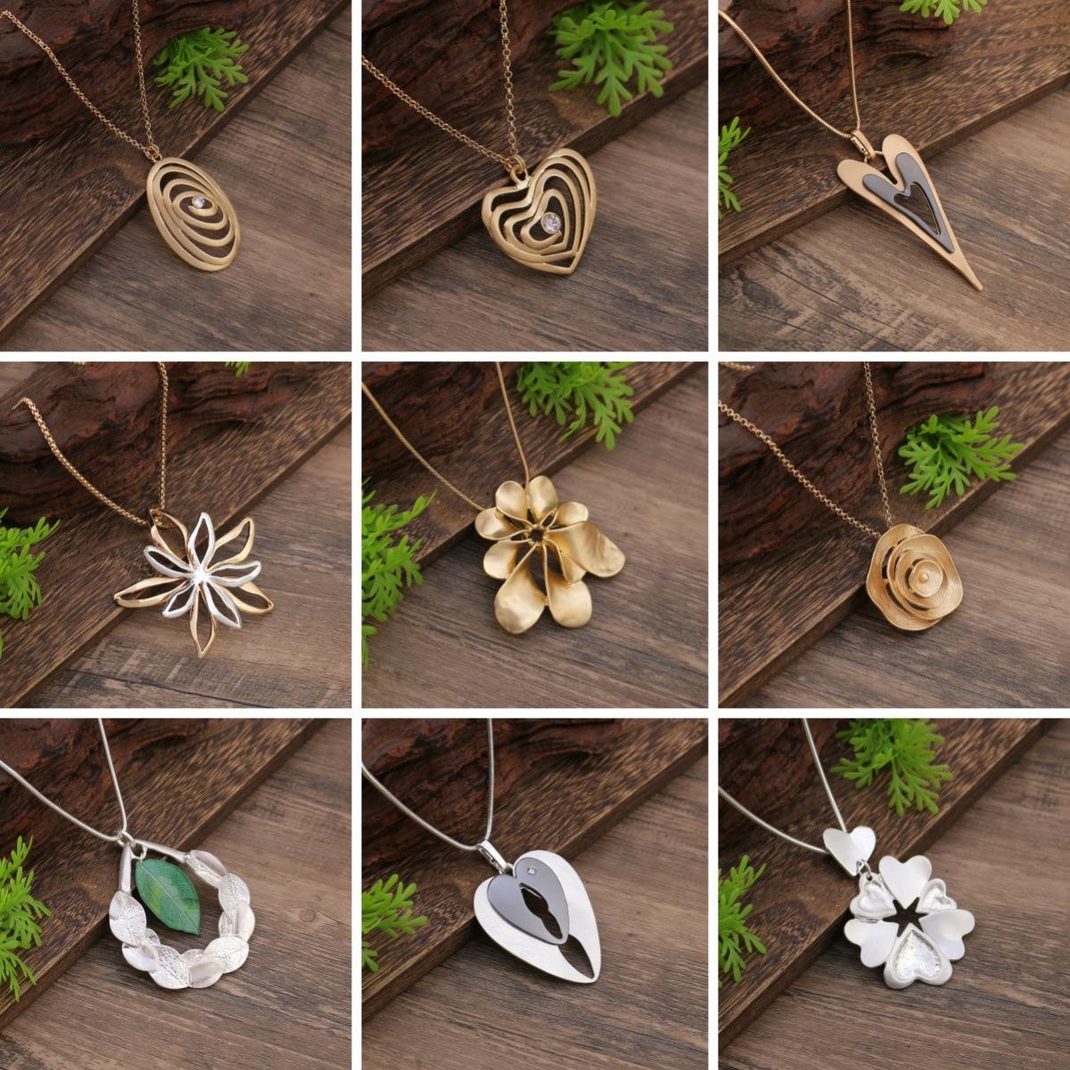 Hollow geometric flower love long necklace, women s exaggerated high-end irregular brushed pendant
Hollow geometric flower love long necklace, women s exaggerated high-end irregular brushed pendant