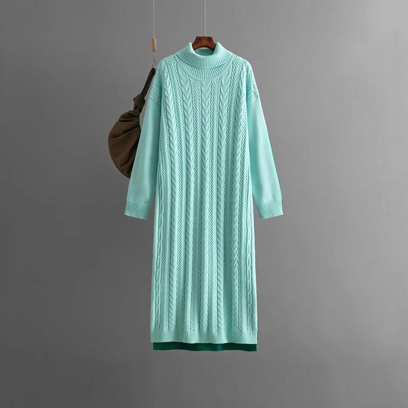 Winter 2026 New Women Knitted Warm Long Sweater Dress Women Autumn Fashion Loose Thickened Twist Knitted Vintage Dress Vestido One Size зелёный
Winter 2026 New Women Knitted Warm Long Sweater Dress Women Autumn Fashion Loose Thickened Twist Knitted Vintage Dress Vestido One Size зелёный