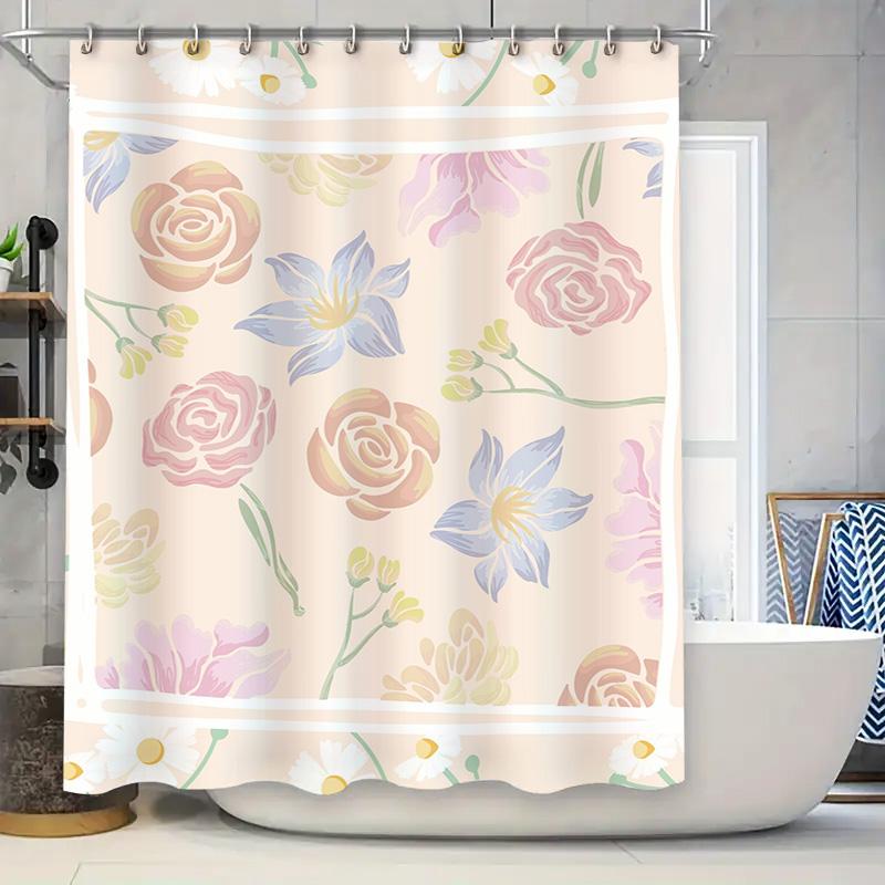 Vintage Floral Bath Curtain Pink Blue Decorative Shower Liner for Home Bathroom Accessories Modern Design Water Resistant Fabric 90x180cm
Vintage Floral Bath Curtain Pink Blue Decorative Shower Liner for Home Bathroom Accessories Modern Design Water Resistant Fabric 90x180cm