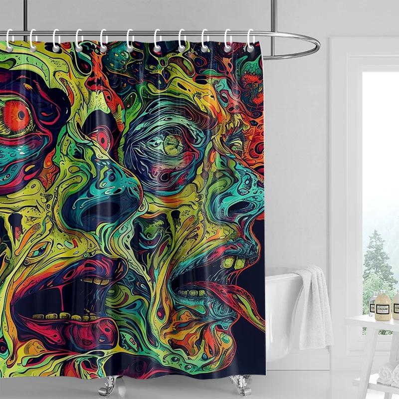 Bold Expressive Face Shower Curtain Washable Dirt-Resistant Shower Head waterproof Polyester Bath Curtain For Home Decor 90x180CM
Bold Expressive Face Shower Curtain Washable Dirt-Resistant Shower Head waterproof Polyester Bath Curtain For Home Decor 90x180CM