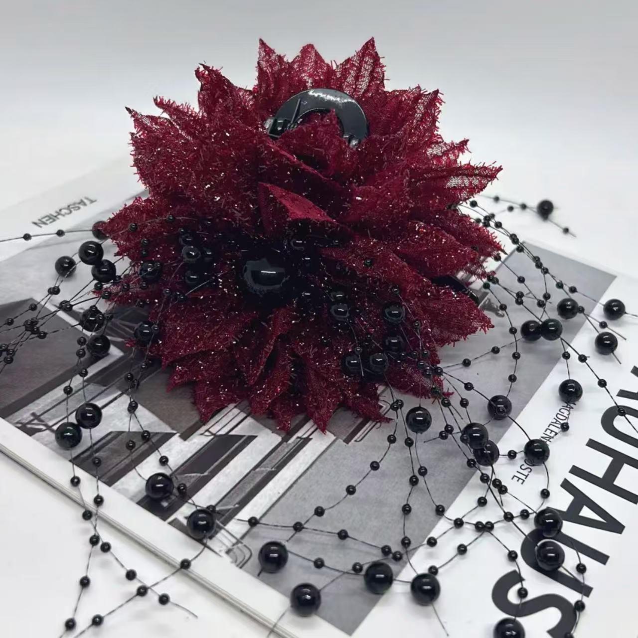 Elegant Flower Hair Claw Clip Tassel Vintage Hair Clamp for Women Headpiece Banquet Ponytail Hair Accessories single flower червоний
Elegant Flower Hair Claw Clip Tassel Vintage Hair Clamp for Women Headpiece Banquet Ponytail Hair Accessories single flower червоний