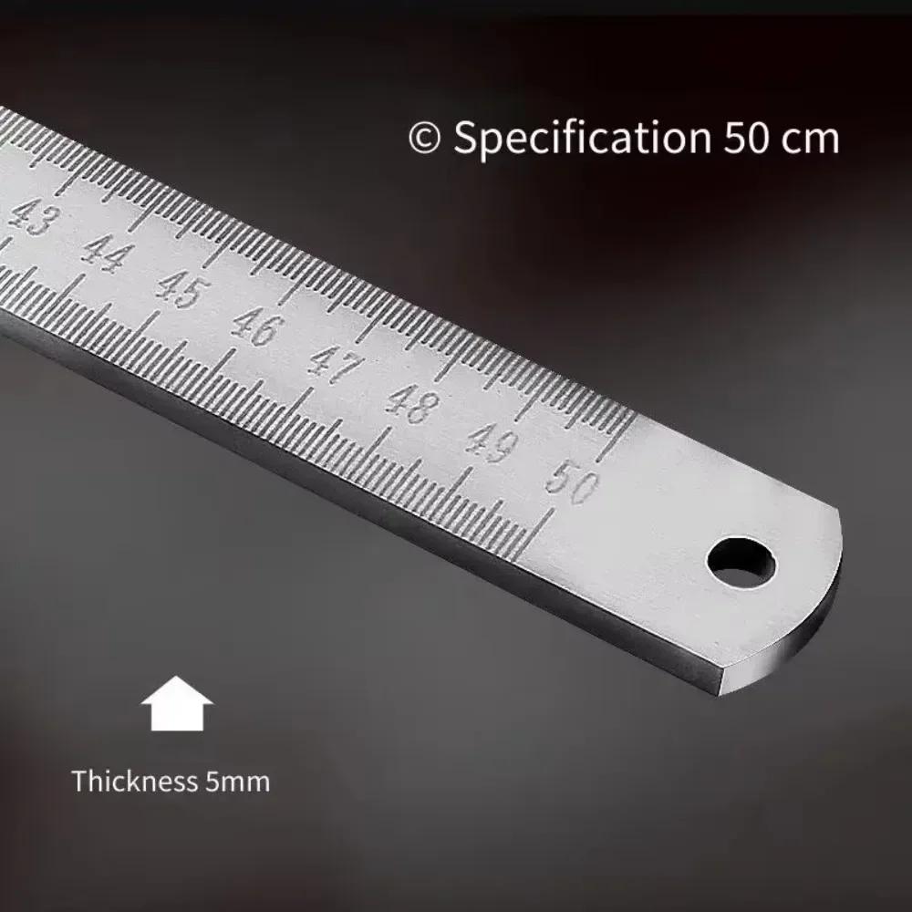 50cm Stainless Steel Ruler Thickness 5mm Silver Steel Ruler High Temperature Quenching No Bending Ruler
50cm Stainless Steel Ruler Thickness 5mm Silver Steel Ruler High Temperature Quenching No Bending Ruler