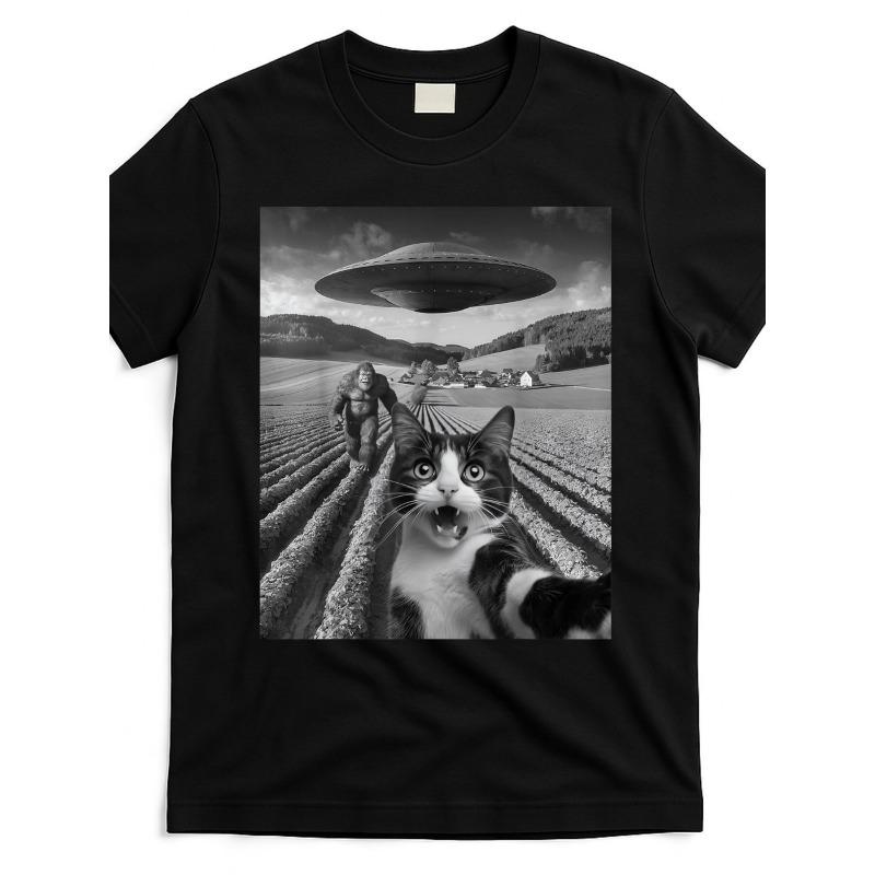 European sizes Men s Funny UFO Cat Selfie Graphic T-Shirt - Retro Casual Short Sleeve Tee with Graphic Print, Comfortable Casual Tee Tops for Men 4XL чорний
European sizes Men s Funny UFO Cat Selfie Graphic T-Shirt - Retro Casual Short Sleeve Tee with Graphic Print, Comfortable Casual Tee Tops for Men 4XL чорний