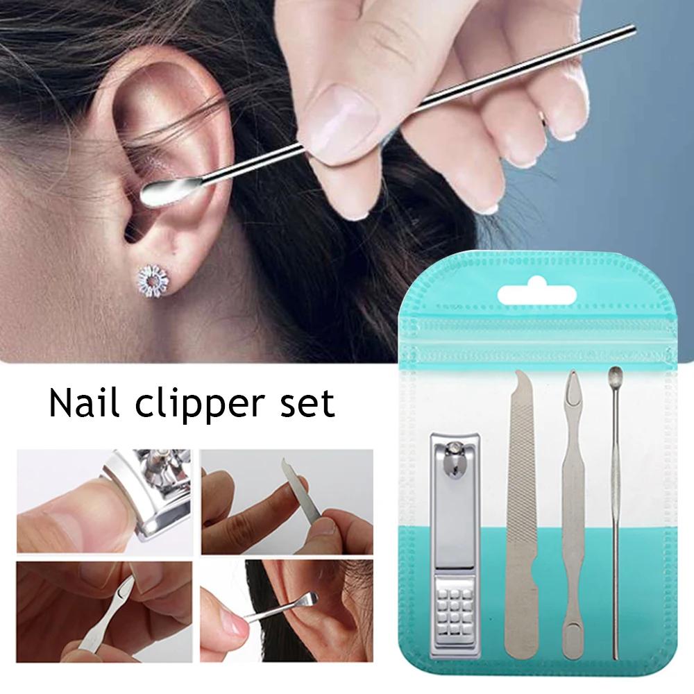 4Pcs/set Stainless Steel Nail Clipper Nail Files Ear Wax Picker Portable Nail Clipper Set Practical Fingernail Nipper Supplise зелёный
4Pcs/set Stainless Steel Nail Clipper Nail Files Ear Wax Picker Portable Nail Clipper Set Practical Fingernail Nipper Supplise зелёный