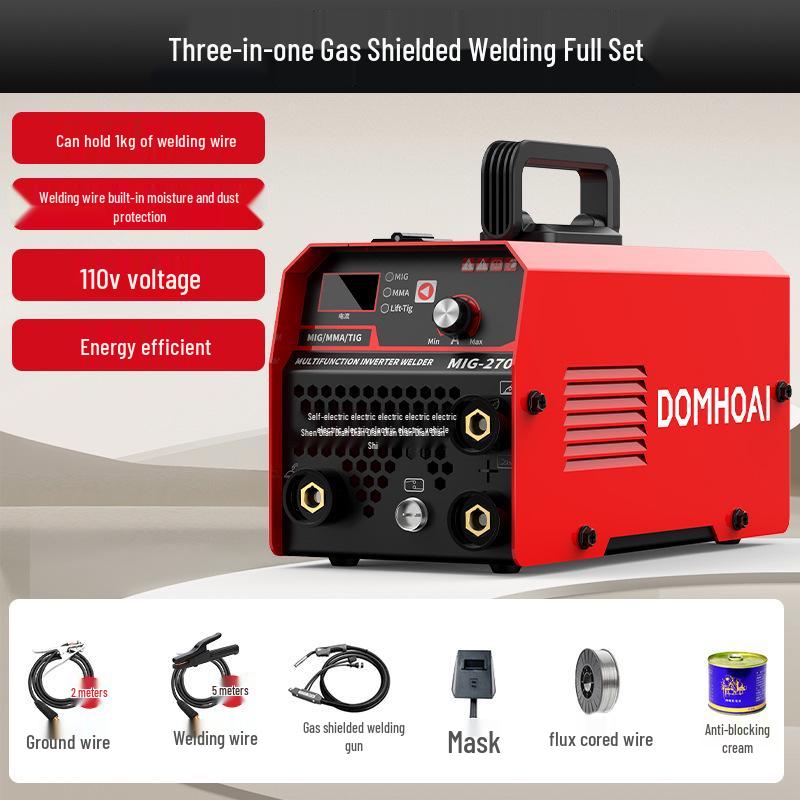 110V Gasless MIG/MAG Welder: Universal Three-in-One Welder for Manual Gas Shielded Welding, Complete Set for Home Use
110V Gasless MIG/MAG Welder: Universal Three-in-One Welder for Manual Gas Shielded Welding, Complete Set for Home Use