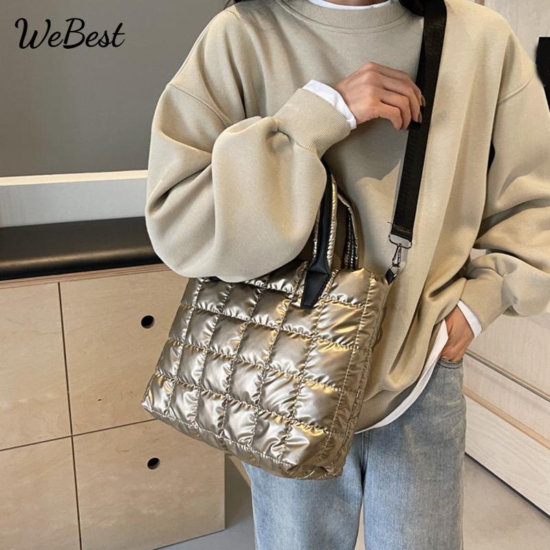 Tote Bag Nylon Solid Color Satchel Puffer Crossbody Bag Women Shoulder Bags Ladies Large Capacity Handbag 31x10x24cm бежевый
Tote Bag Nylon Solid Color Satchel Puffer Crossbody Bag Women Shoulder Bags Ladies Large Capacity Handbag 31x10x24cm бежевый