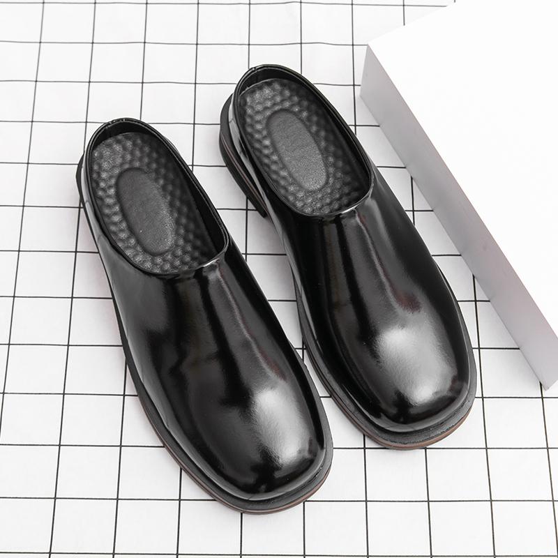 Мода Мода Искусственная кожа Мужские лоферы Обувь Нескользящая Слипоны Дышащая Уличная Повседневная Офисная обувь Полутапочки Лоферы 38 чёрный