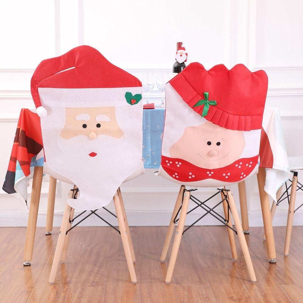 Slipcover Santa Claus Hat Back Cover Santa Claus Xmas Dinner Decoration Home Decoration 02
Slipcover Santa Claus Hat Back Cover Santa Claus Xmas Dinner Decoration Home Decoration 02