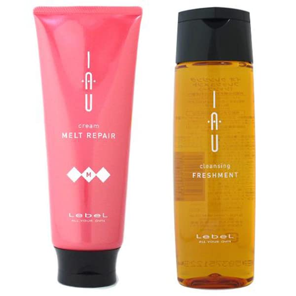 Lebel IAU Io Cleansing Freshment (Shampoo) 200ml & Io Cream Melt Repair Treatment 200ml
Lebel IAU Io Cleansing Freshment (Shampoo) 200ml & Io Cream Melt Repair Treatment 200ml