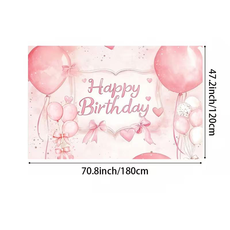 2D Baby Girl Birthday Backdrop Pink Watercolor Balloon Photo Booth Background 47.2x31.5inch/120*80cm
2D Baby Girl Birthday Backdrop Pink Watercolor Balloon Photo Booth Background 47.2x31.5inch/120*80cm