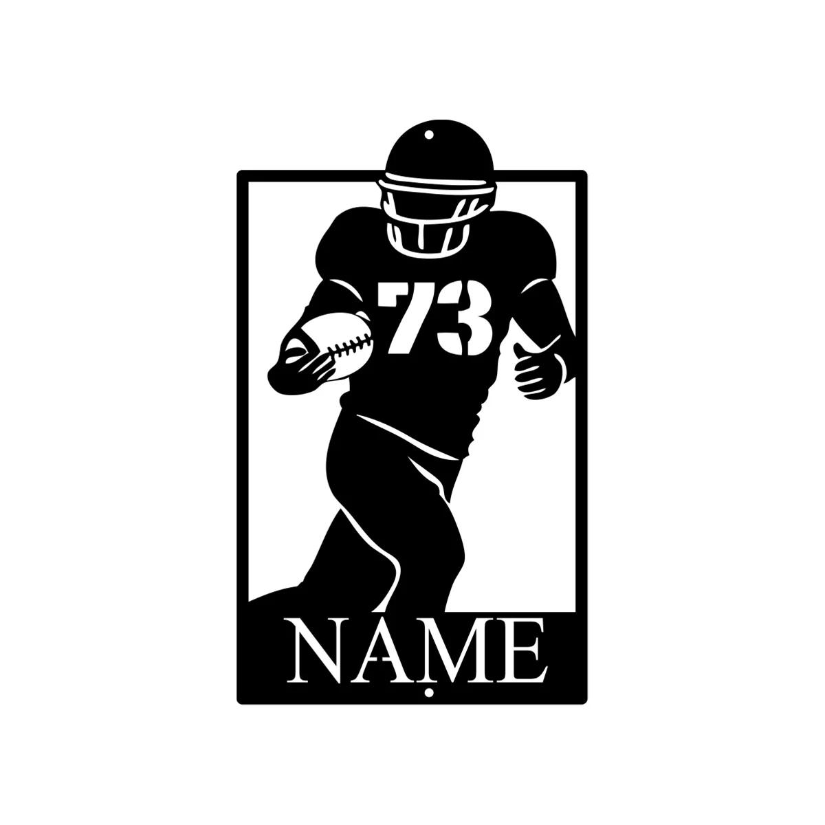 Metal Football Player Wall Art, Personalized Sports Gift, Athlete Name Sign for Man Cave
Metal Football Player Wall Art, Personalized Sports Gift, Athlete Name Sign for Man Cave