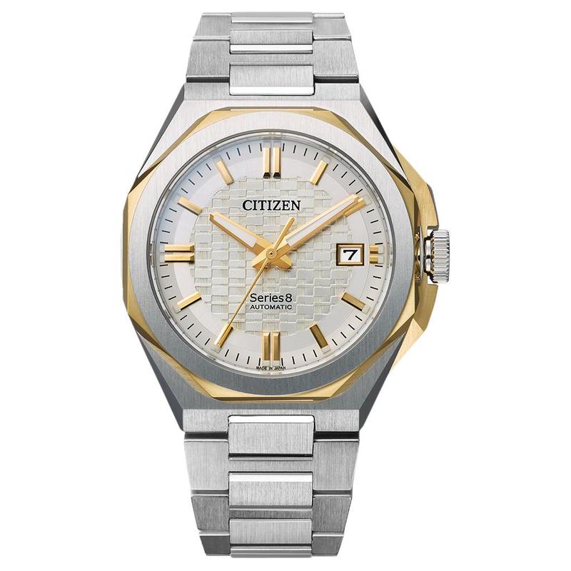CITIZEN Series8 series 100 meters waterproof date display magnetic resistant Automatic Steel Strap 39.3mm men s watch silver dial NB6084-50A синій
CITIZEN Series8 series 100 meters waterproof date display magnetic resistant Automatic Steel Strap 39.3mm men s watch silver dial NB6084-50A синій