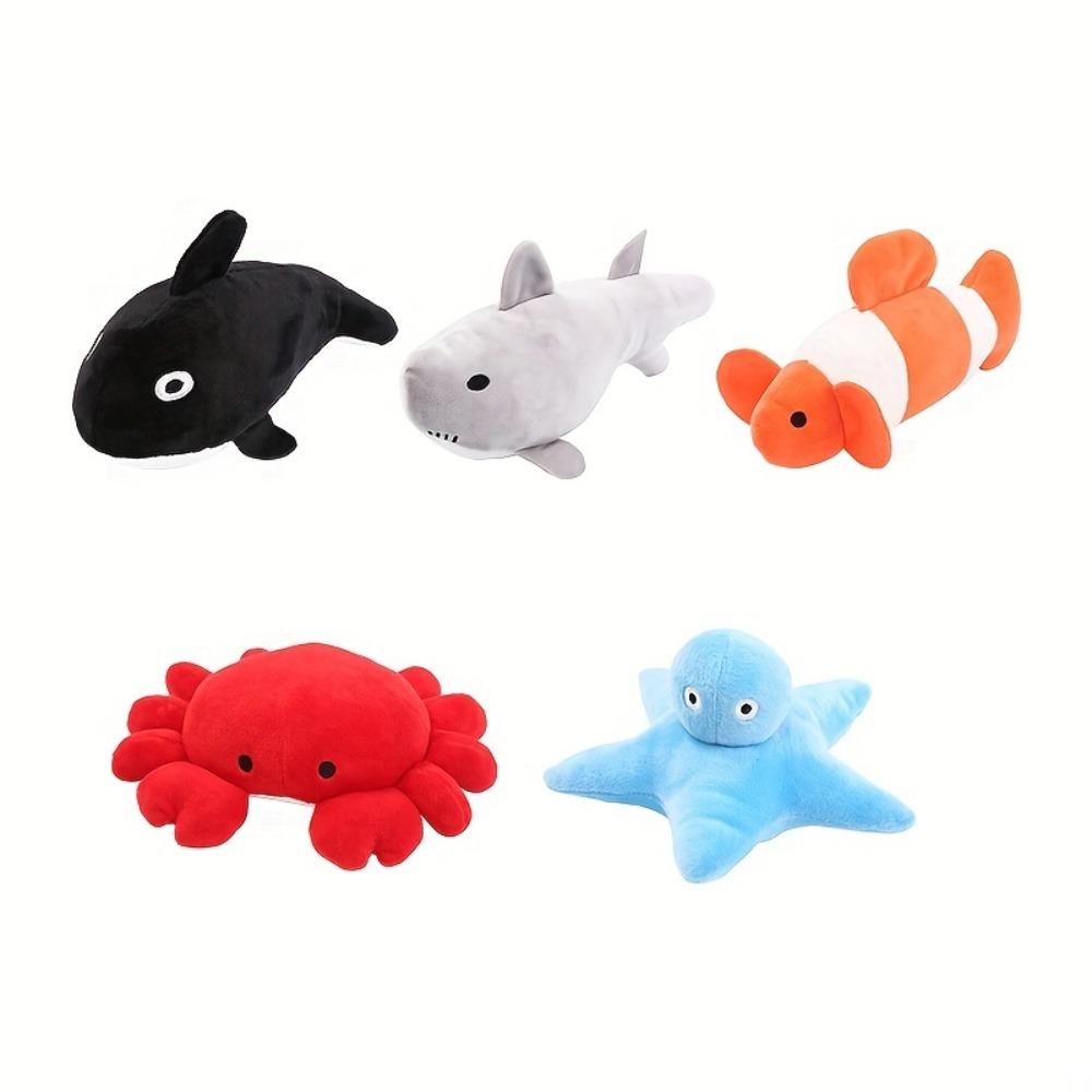 Мягкие игрушки серии Ocean, мягкие игрушки в виде морских животных, куклы для мальчиков и девочек, прочные и интерактивные жевательные игрушки для кошек и собак
Мягкие игрушки серии Ocean, мягкие игрушки в виде морских животных, куклы для мальчиков и девочек, прочные и интерактивные жевательные игрушки для кошек и собак