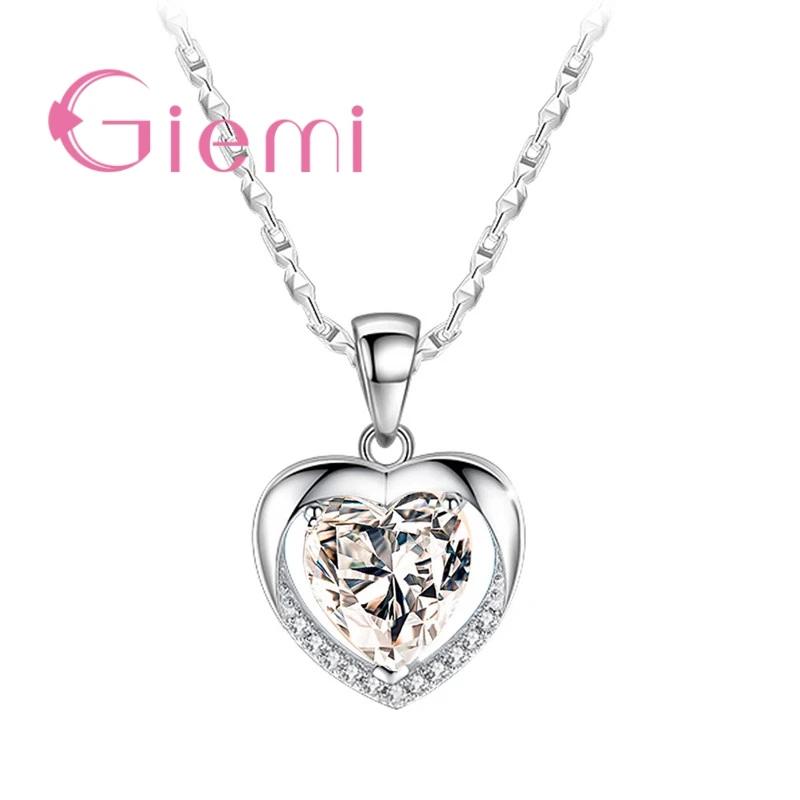 925 Silver Pendant Necklace For Women Engagement Fashion Jewelry Austrian Crystal Romantic Heart Shape белый
925 Silver Pendant Necklace For Women Engagement Fashion Jewelry Austrian Crystal Romantic Heart Shape белый